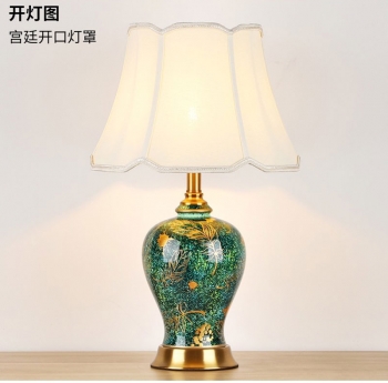 Đèn ngủ gốm nghệ thuật trang trí DNAA 083