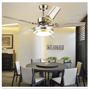 Quạt trần đèn hiện đại trang trí chung cư DQT 008
