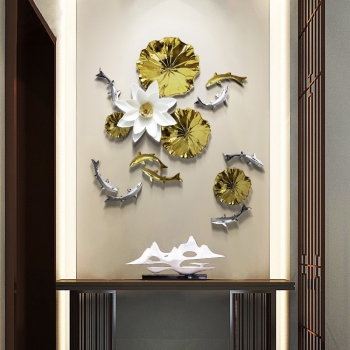 Bộ decor cá và hoa trang trí DTA 017