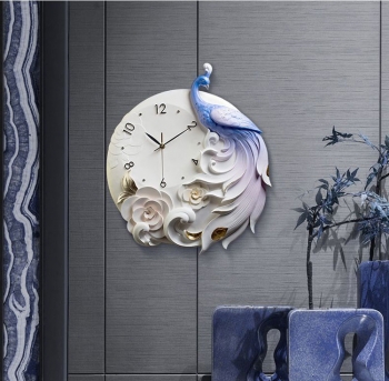 Đồng hồ treo tường chim công DH 012