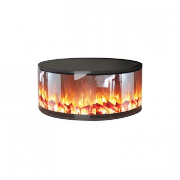 Lõi lò sưởi 3D hình tròn trang trí nội thất L3D 013