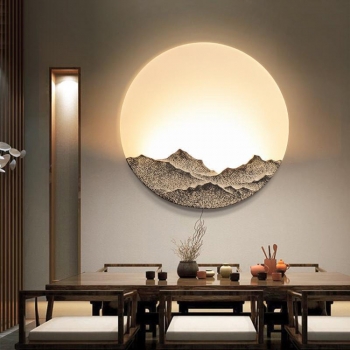Tranh đèn tường núi decor trang trí TD 010