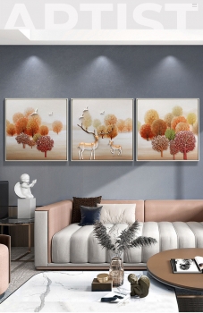 Tranh bộ 3D trang trí DTA 026
