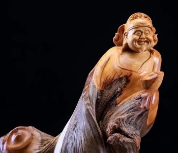 Tượng gỗ thần tài trang trí nội thất TGT 001